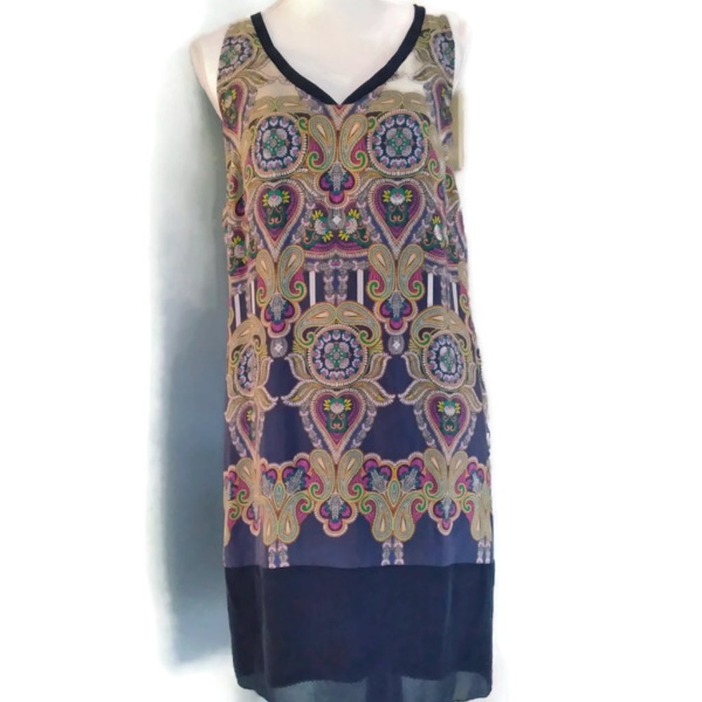 Anthropologie Silk Paisley Dress